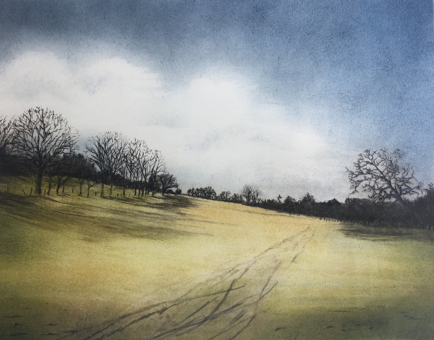 Down Down Lane No. 2 - Framed