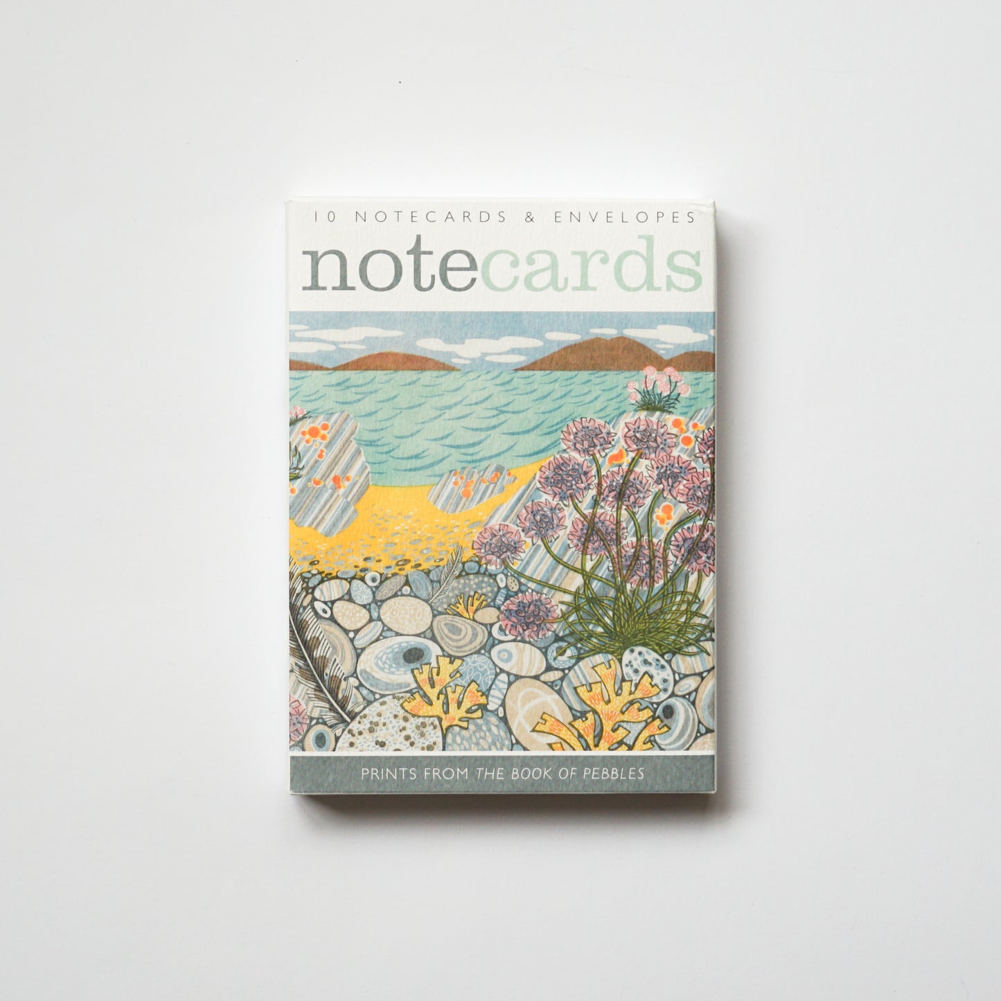 Angie Lewin notecard set of 10 prints from The Book of Pebbles