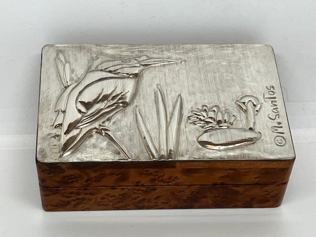Kingfisher Cufflinks Box - Maria Santos-Alcantara