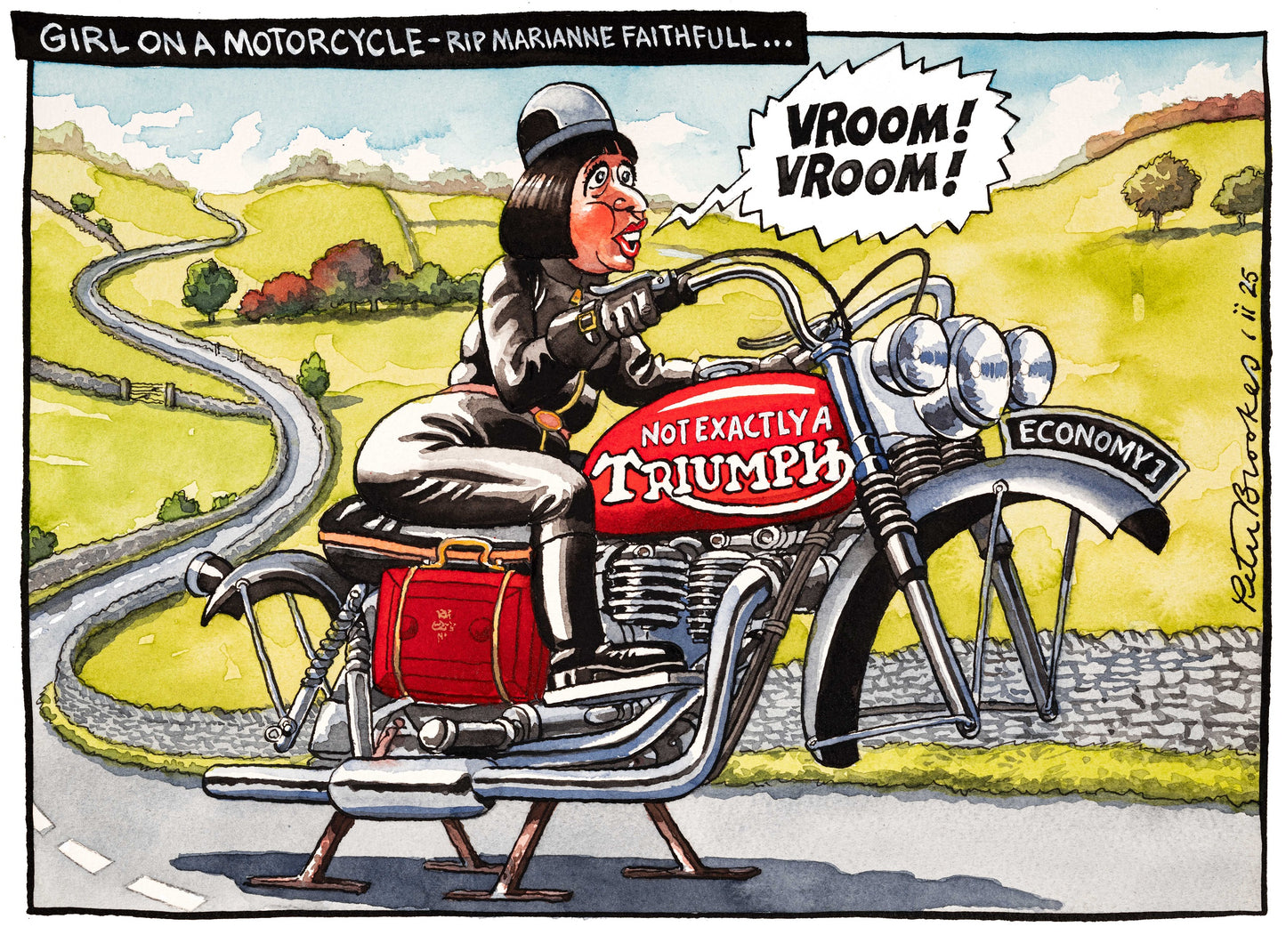 Girl on a Motorcycle