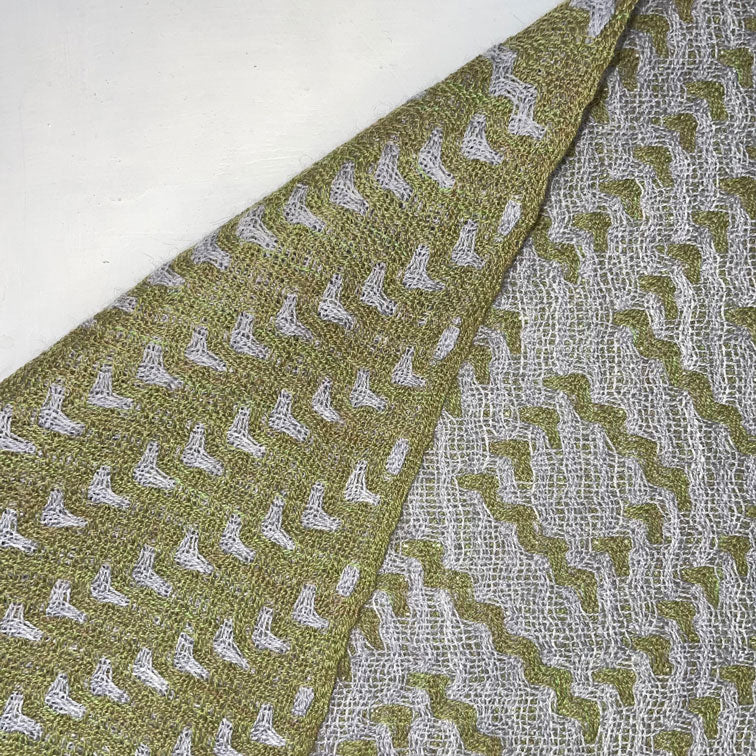 Alpaca & Wool Scarf Grey - Brenda Gibson