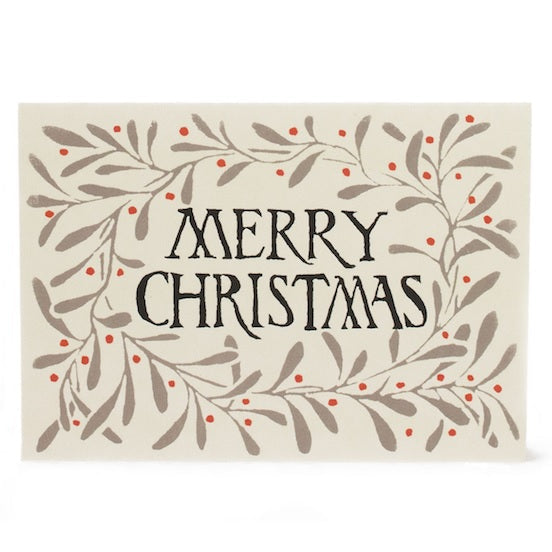 Xmas Cards Wreath x 10