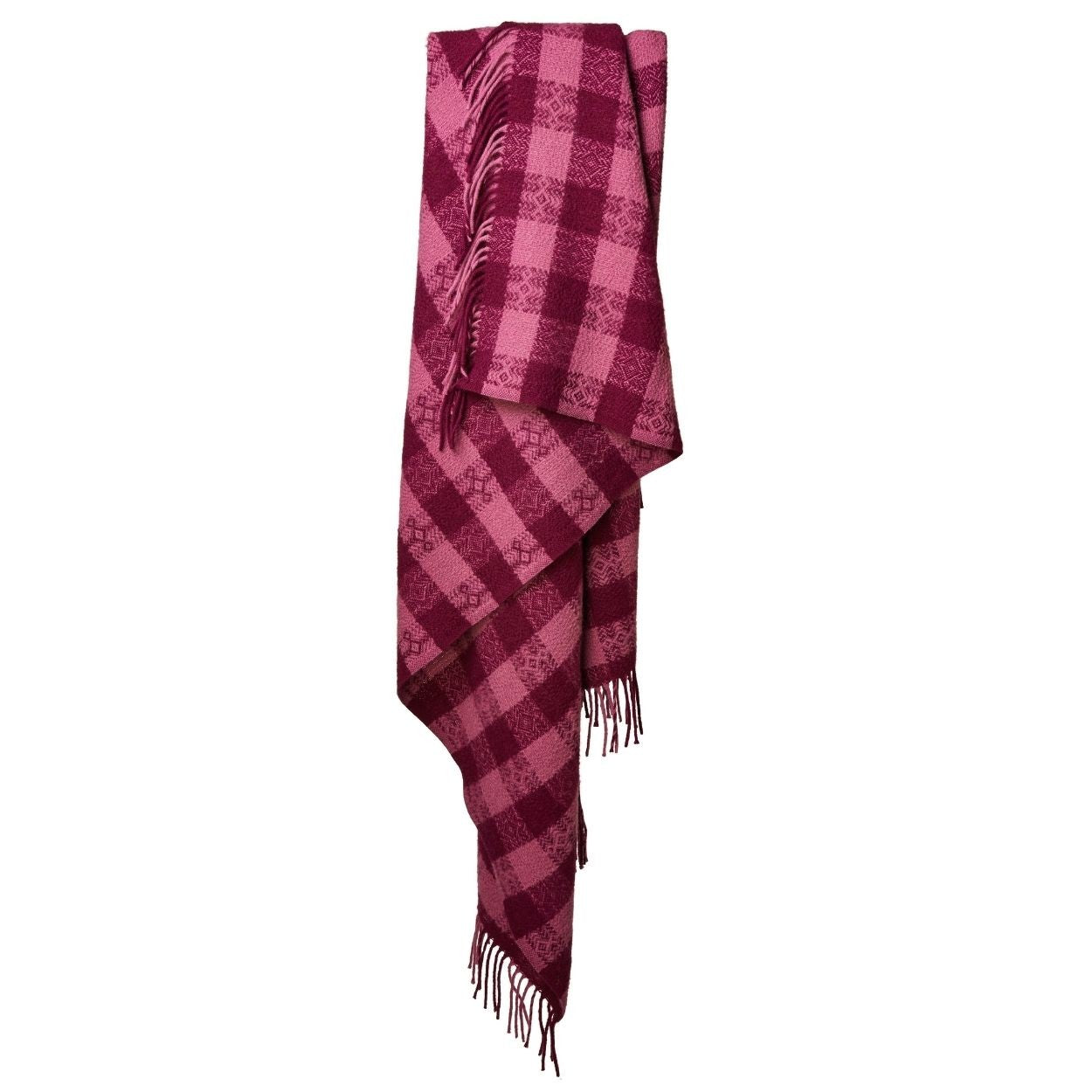 Burgundy Wool Throw