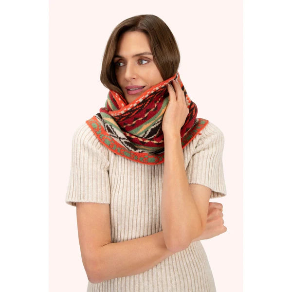 Fair Isle Snood in Russet