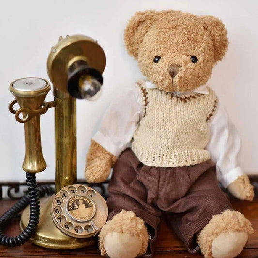 Teddy wearing Trousers and Tank Top