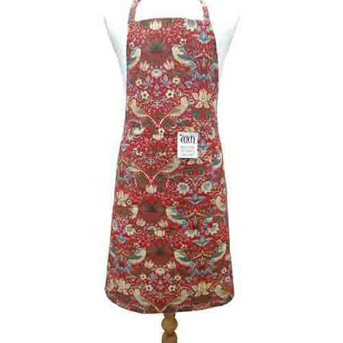 Red Strawberry Thief Apron