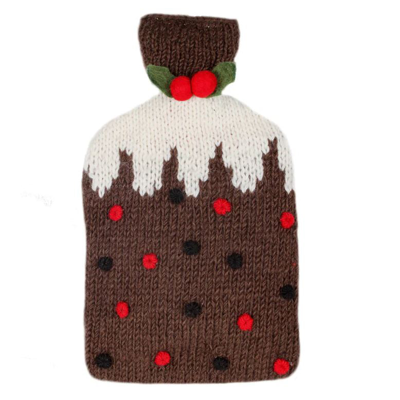 Christmas Pudding Hot Water Bottle