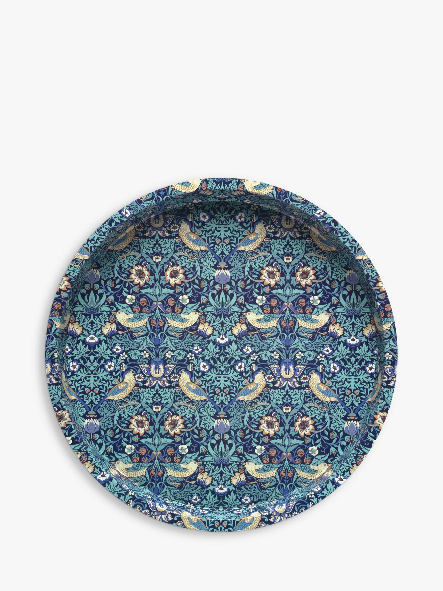 Blue Strawberry Thief Tray
