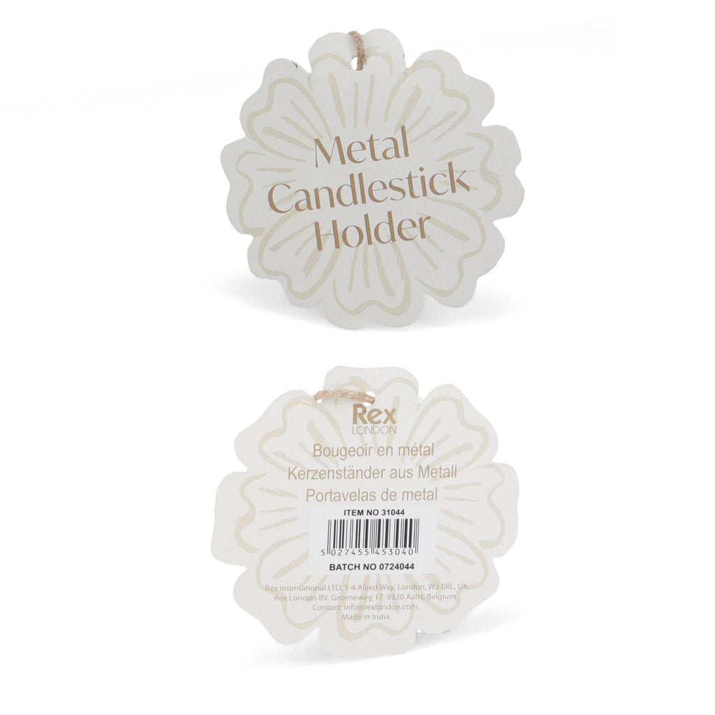 Pink Enamel Candle Holder