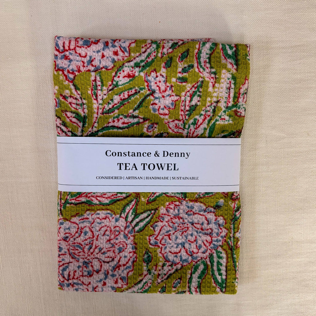 Constance & Denny Evergreen Tea Towel
