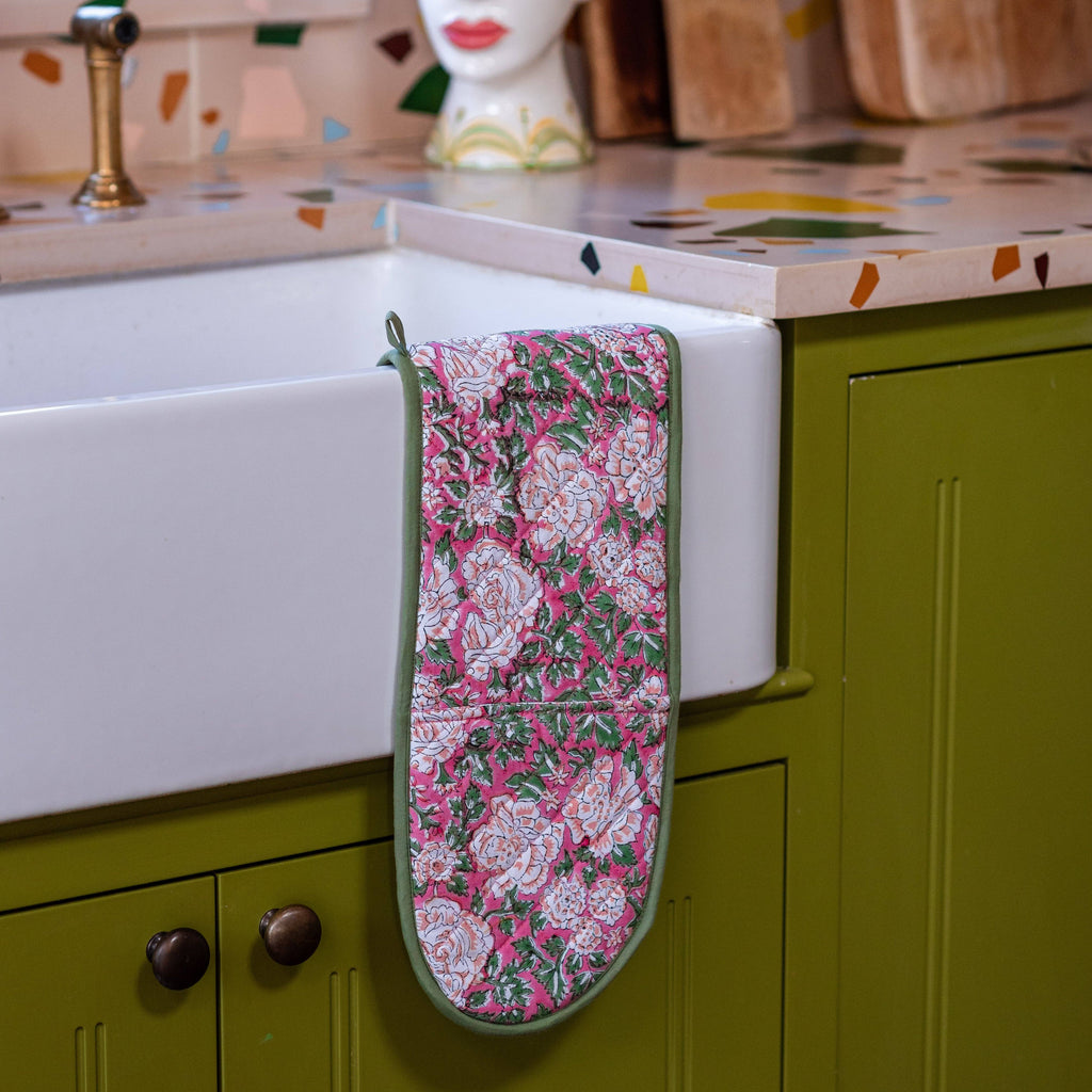 Constance & Denny Oven Gloves Bloom Pink