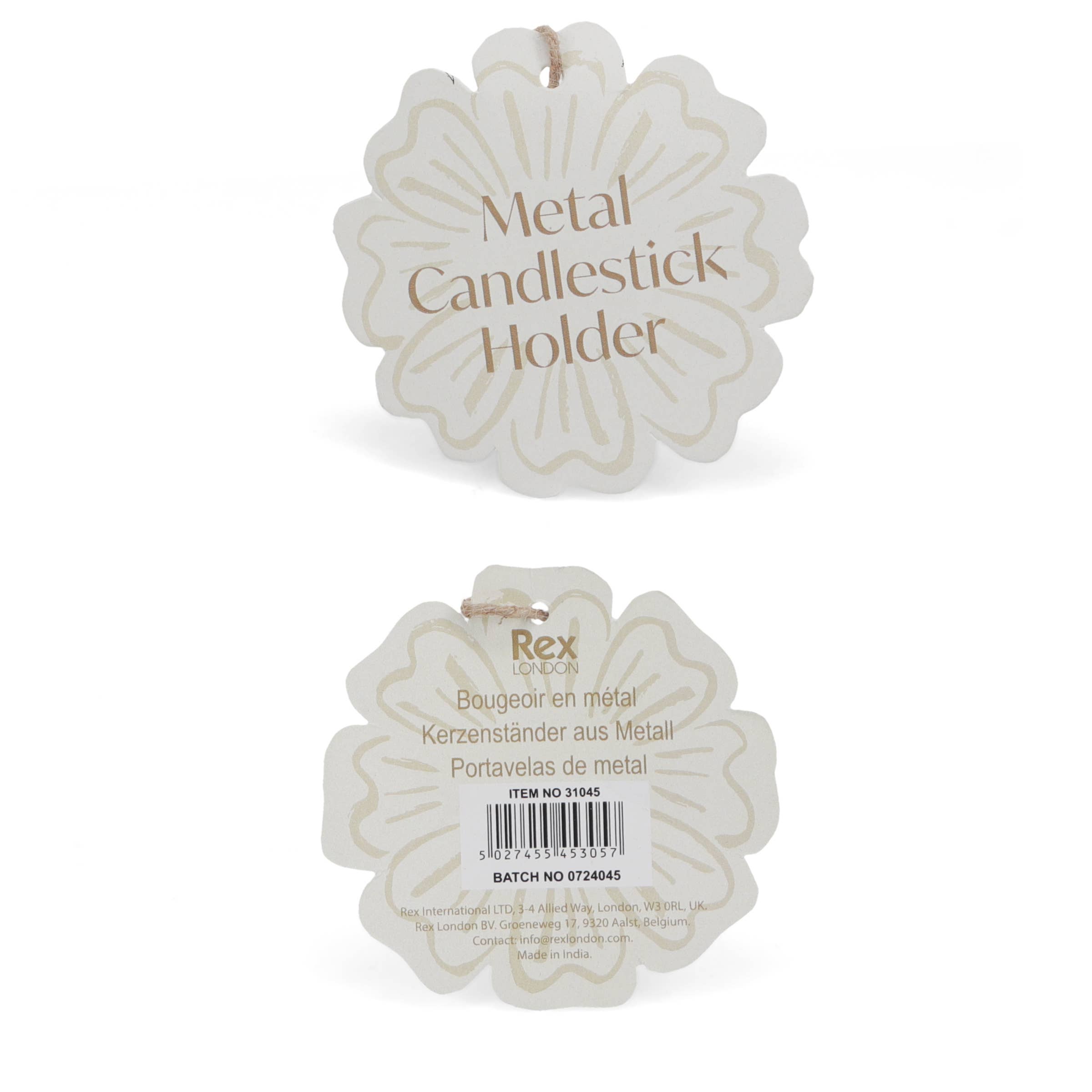 Green Enamel Candle Holder