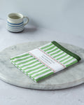 Tea Towel Green Stripe