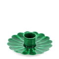 Green Enamel Candle Holder