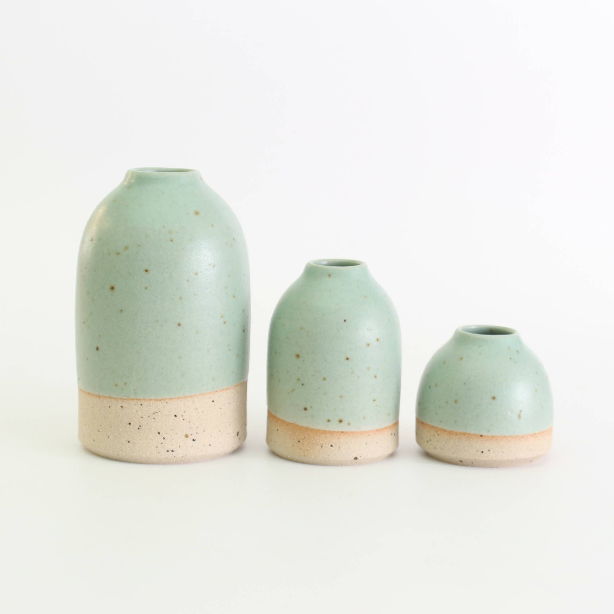 Mint Green Medium Stoneware Vase