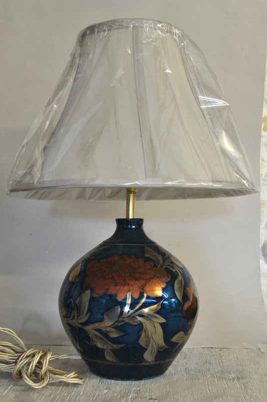 Large Lamp - Chrysanthemum - Blue Green