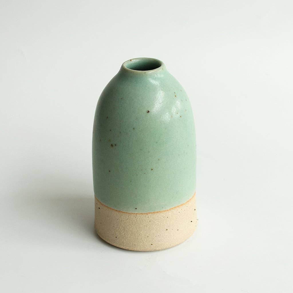 Mint Green Medium Stoneware Vase