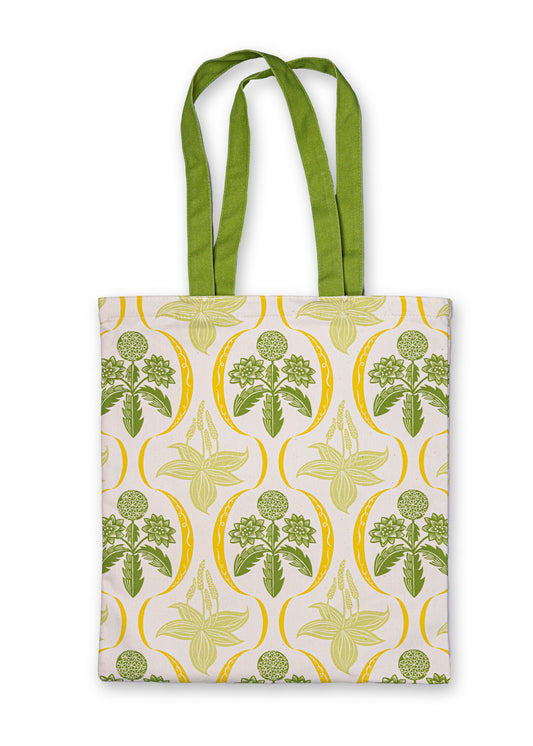 Tote bag featuring a bespoke design created by Angie Lewin inspired by Watts Chapel.