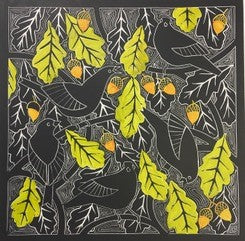 Blackbirds in the Oak - Celia Lewis
