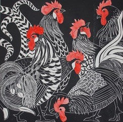 Cacophony of Cockerels - Celia Lewis