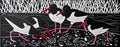 Five Oyster Catchers - Celia Lewis