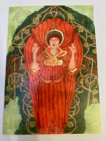 Xmas Cards Watts Angel x 5