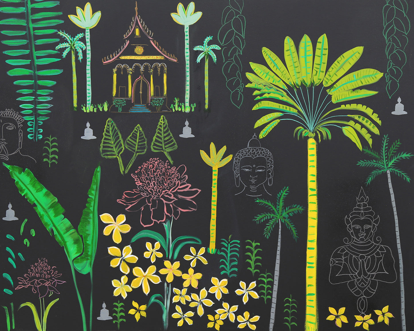 The Frangipanis Led Me To The Temple - Clare Haxby