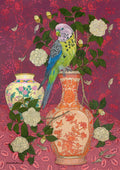 Parakeets and Hibiscus - Elizabeth Bessant