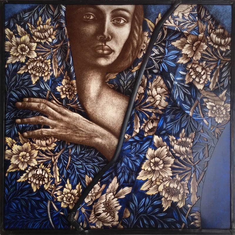 Woman with Tulip & Willow - Fabrizia Bazzo