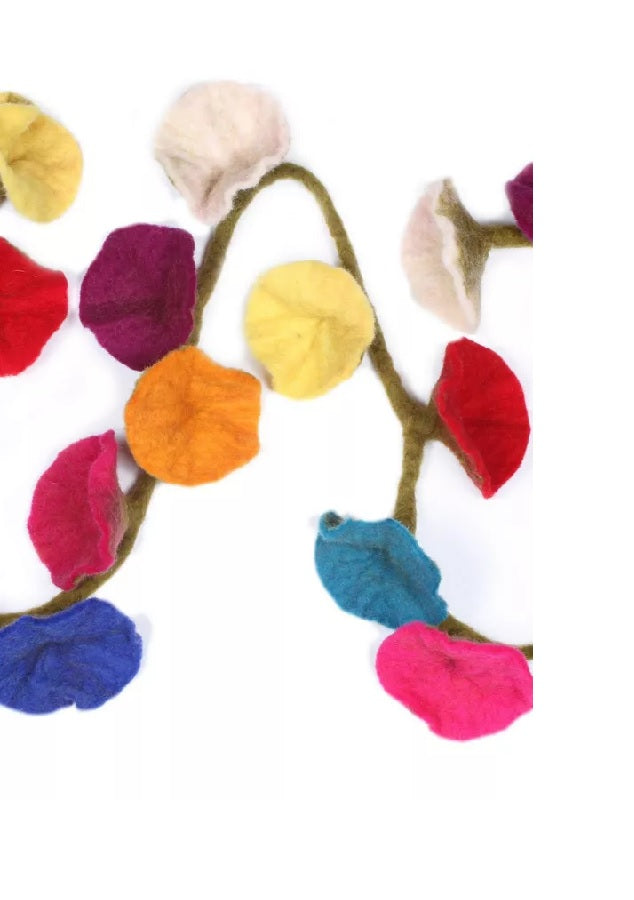 Felt Flower Garland