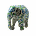 Large Green & Turquoise Elephant