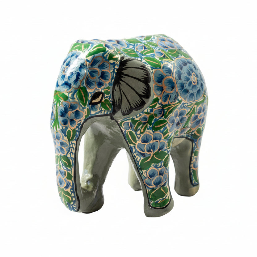 Large Green & Turquoise Elephant