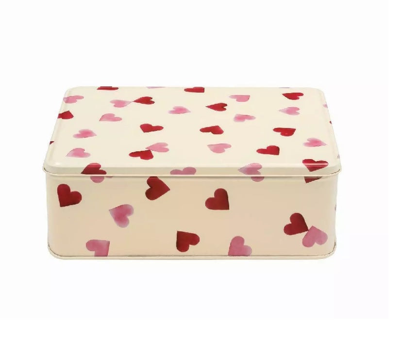 Biscuit Tin Pink Hearts Emma Bridgewater