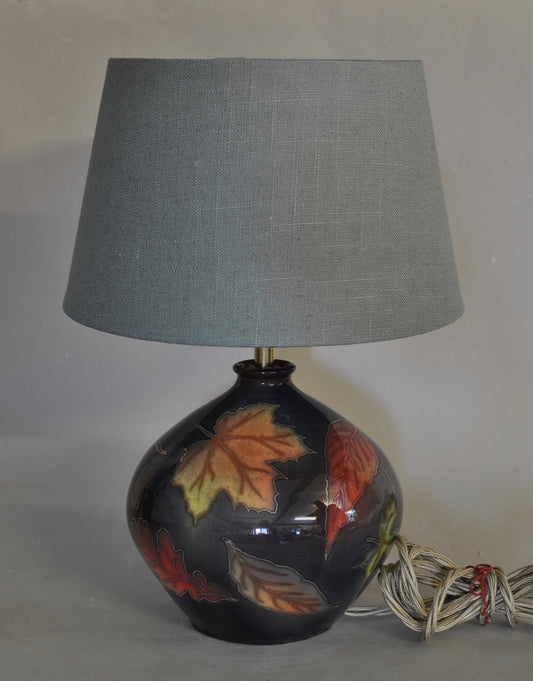 Small Lamp - Autumn Leaves - Purple