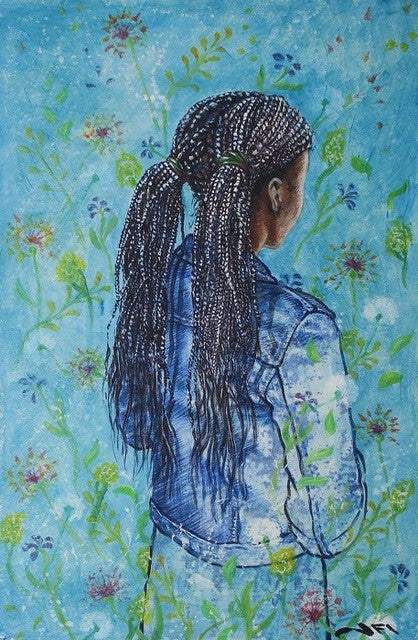 The Girl Amongst the Flowers - Jill Iliffe