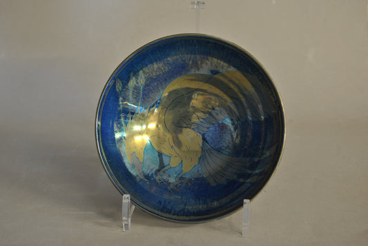 V. Small Bowl - Phoenix - Silver-Blue