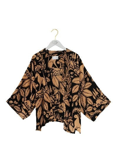 Kimono Sphinx Black Crepe