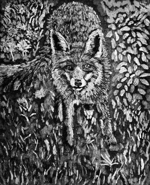 Fox Waiting for Breakfast - Loraine Monk