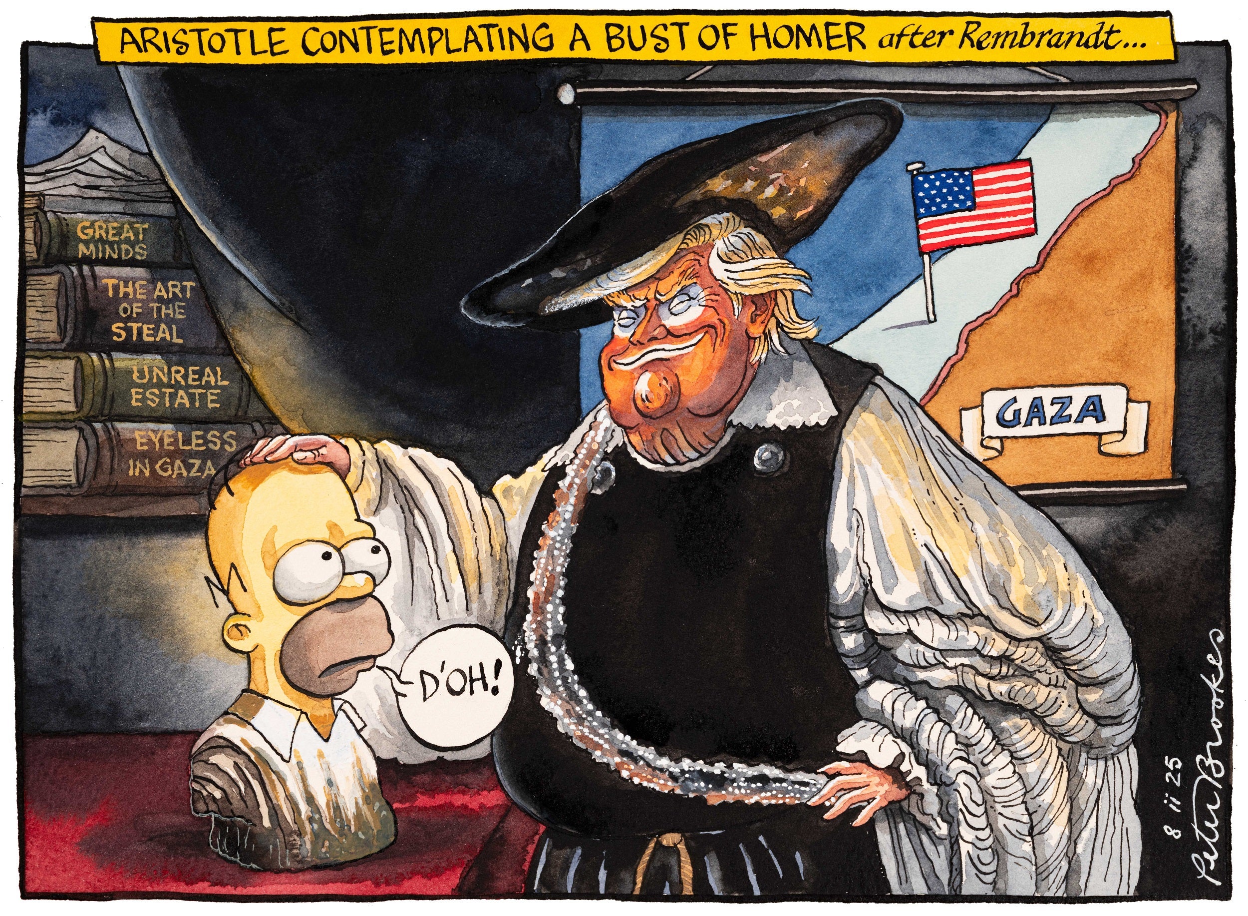 Aristotle contemplating a bust of Homer after Rembrandt...