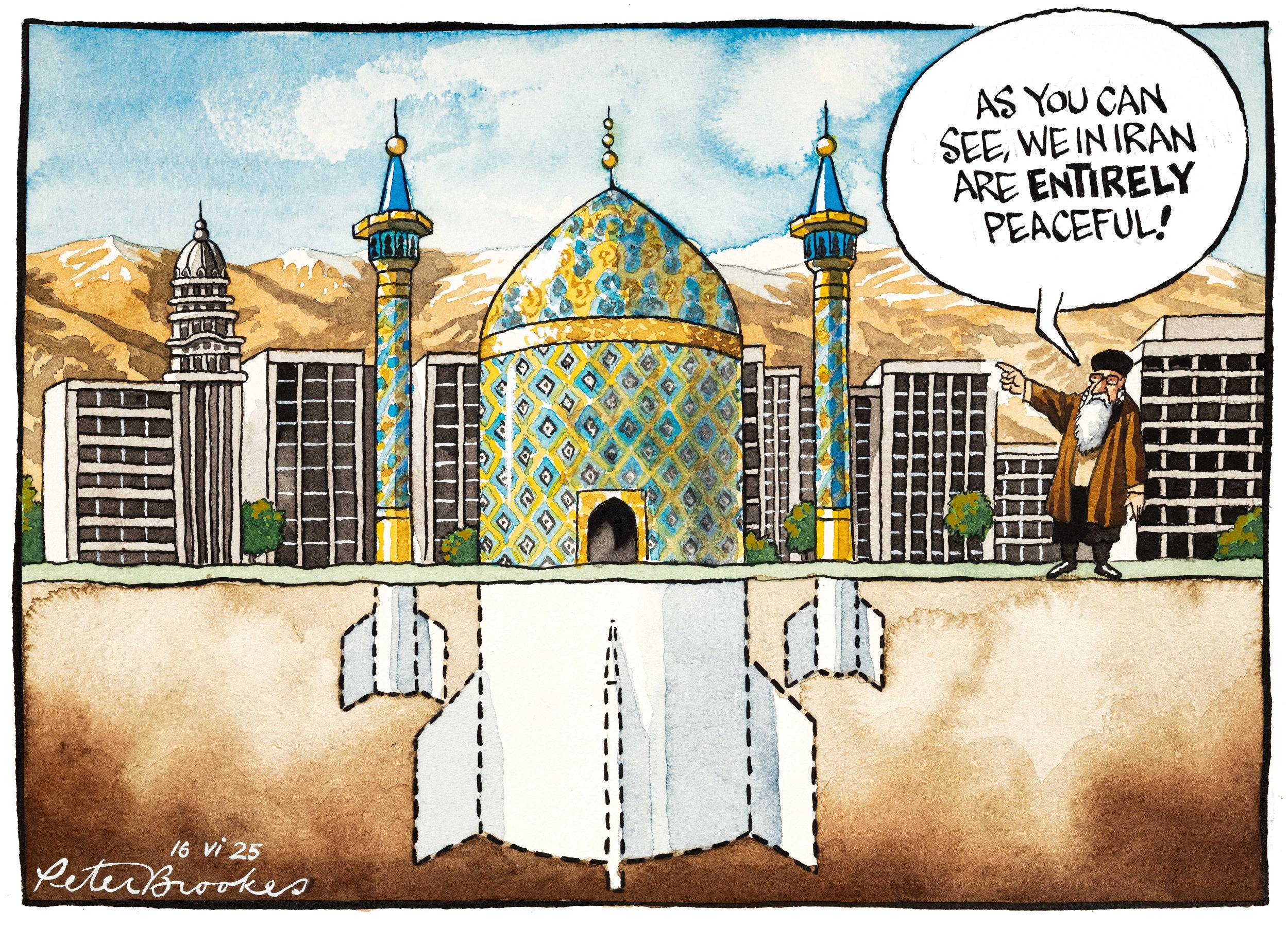 As you can see, we in Iran are Entirely peaceful!