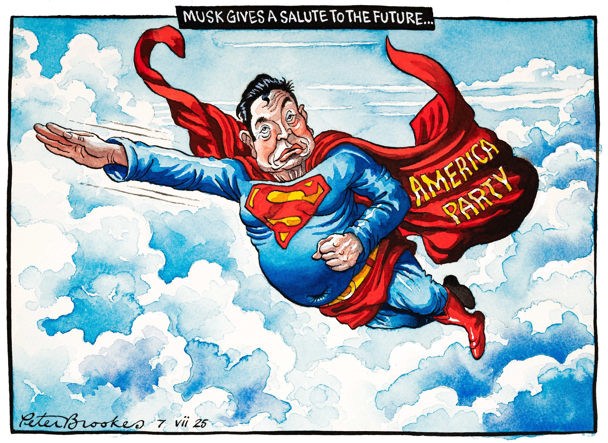 Musk Gives a Salute to the Future...