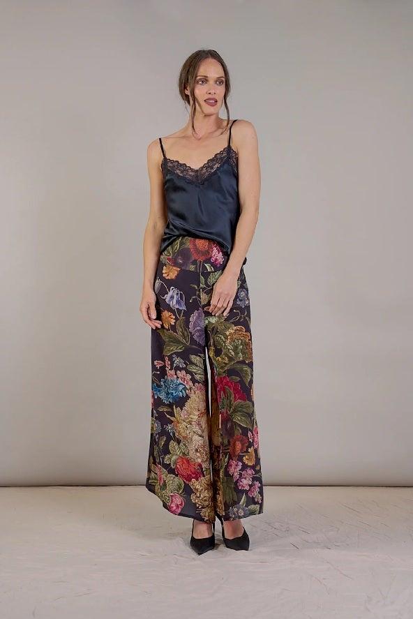 Palazzo Pants Primula Black M/L