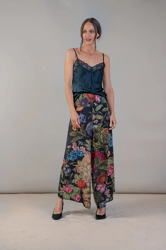 Palazzo Pants Primula Black S/M