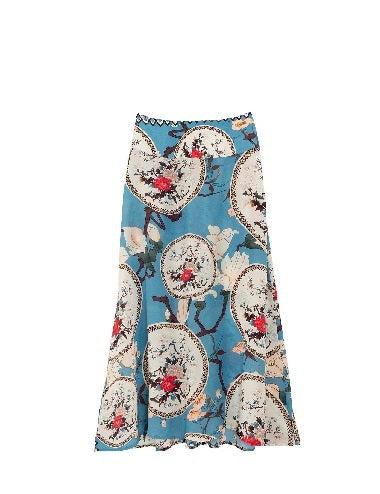 Skirt Magnolia Plates Blue M/L