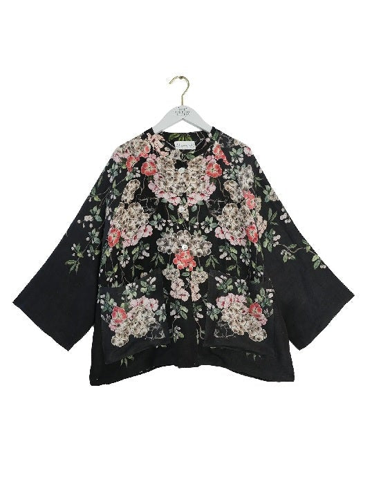 Linen Jacket Trailing Blossom