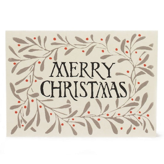 Xmas Cards Wreath x 10