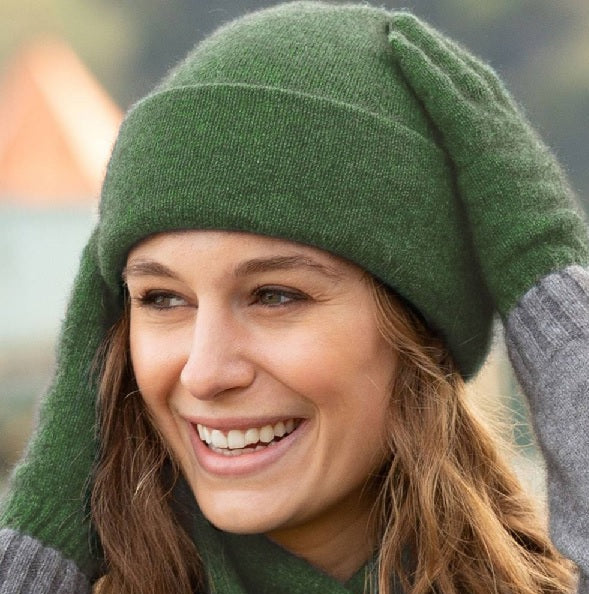 Beanie Plain Jungle Green