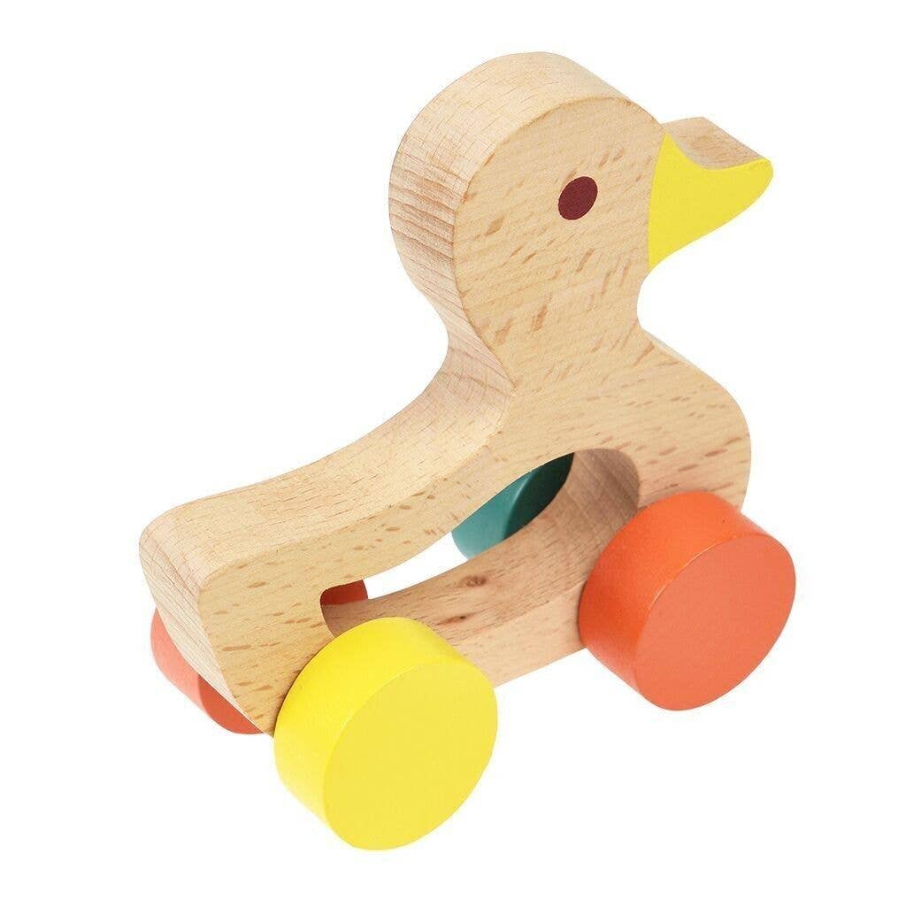 Wooden Push Duck