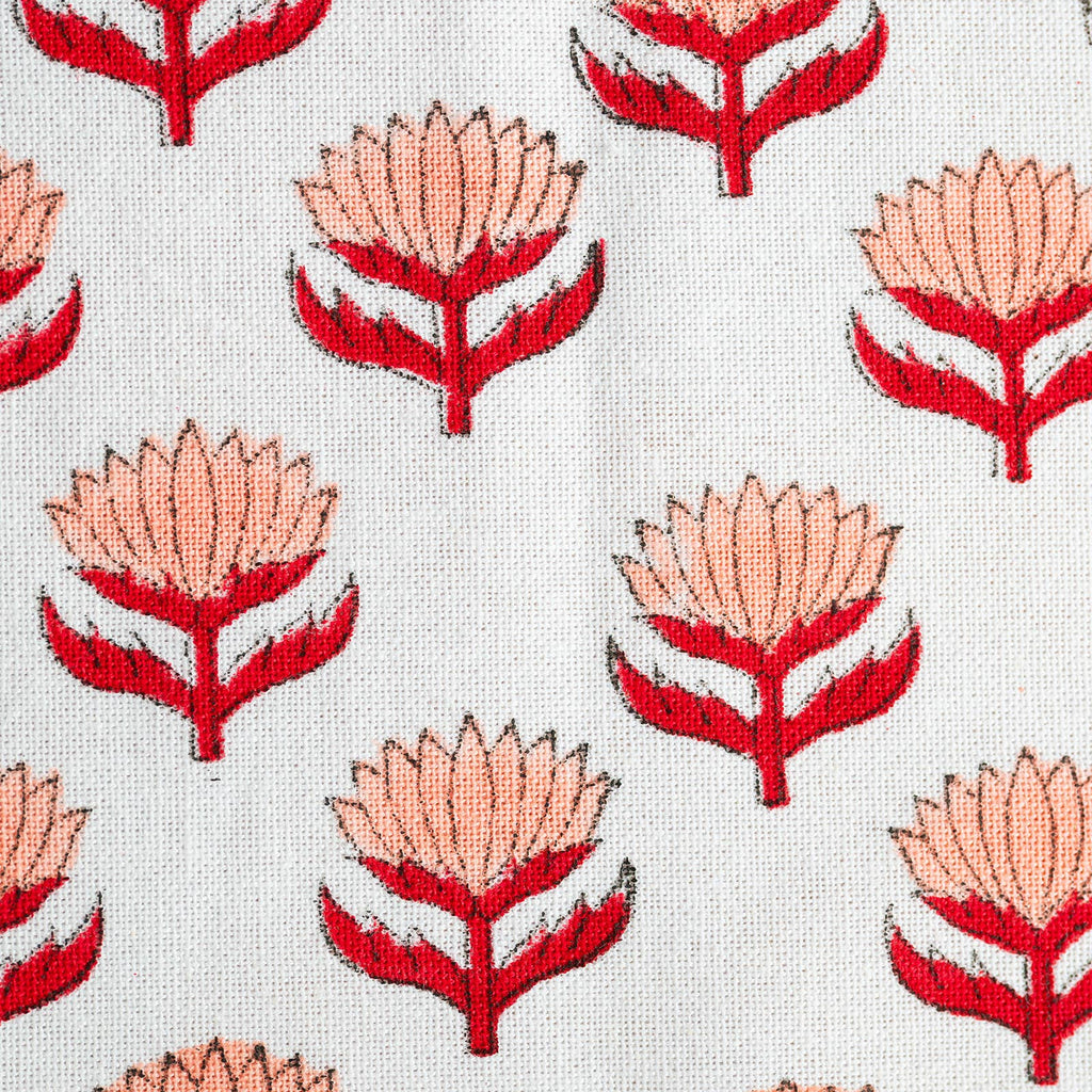 Tea Towel Lotus Flower Pink