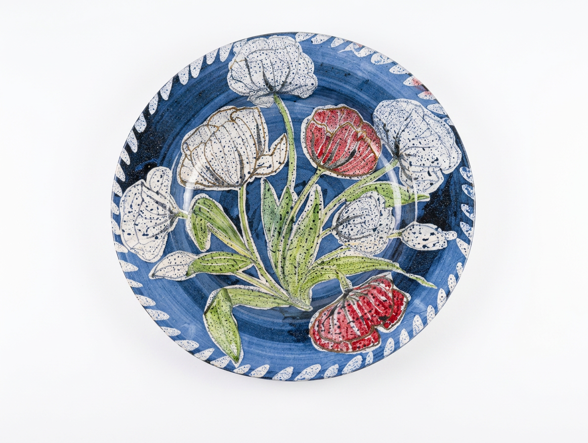 Myra McDonnell Hand-Painted Ceramic Platter